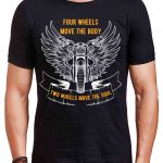 Two Wheels Biker T-Shirts for Men