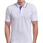 White Ruffty Collar T-Shirts for Men