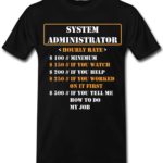 System Administrator T-Shirts for Men