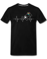 Heartbeat Gamer T-Shirts for Men