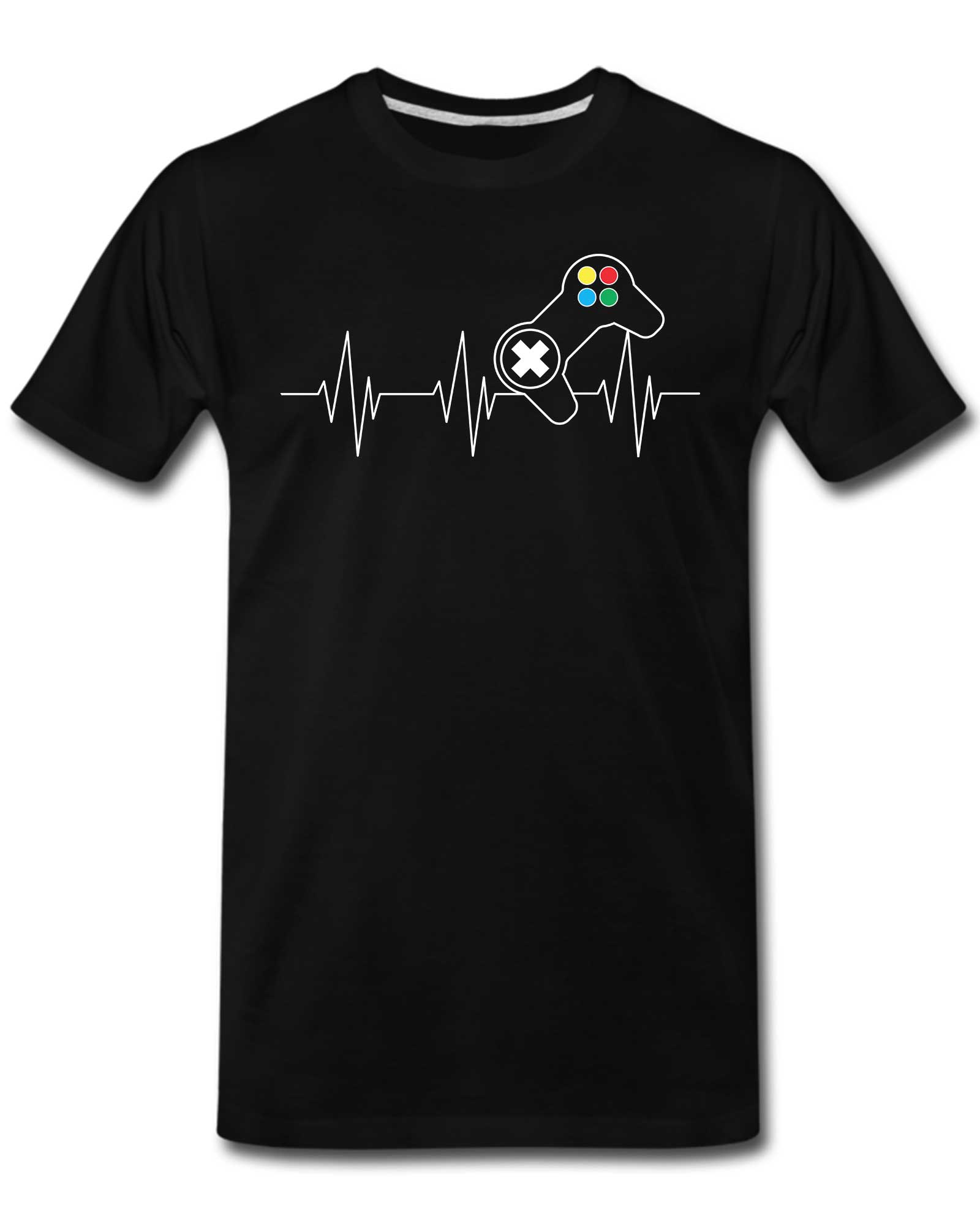 Heartbeat Gamer T-Shirts for Men Heartbeat Gamer T-Shirts for Men