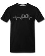 Heartbeat Photographer T-Shirts for Men