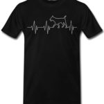 Heartbeat Dog T-Shirts for Men