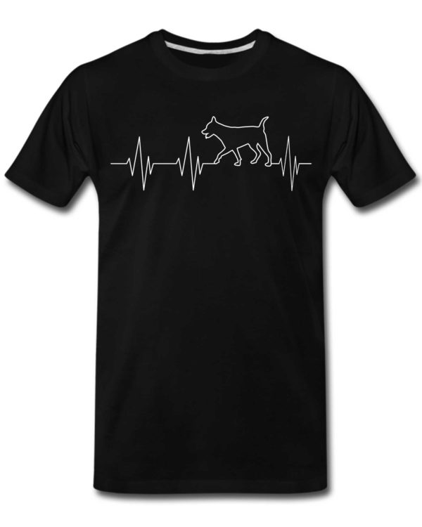 Heartbeat Dog T-Shirts for Men