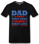 Son Daughter Dad T-Shirts for Men