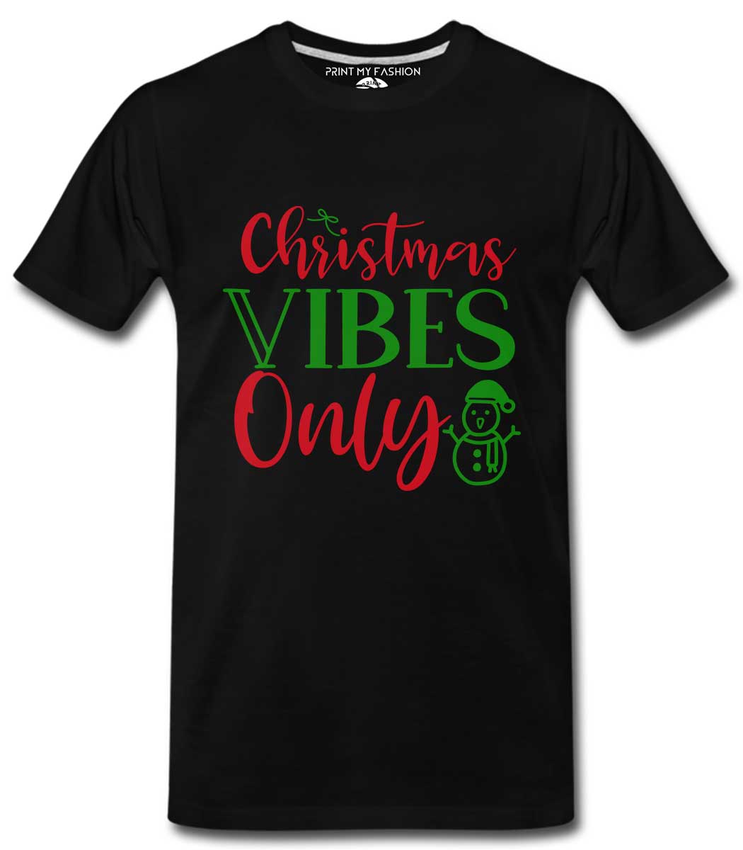 PMF-M-C-RN-BL-GT152 Christmas Vibes Mens T-Shirts - Image 1