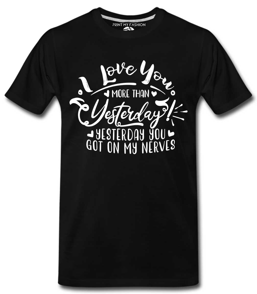 PMF-M-C-RN-BL-GT156 Love More Yesterday Mens T-Shirts - Image 1