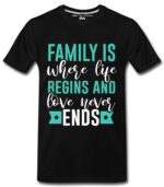 Live Begins Family Mens T-Shirts