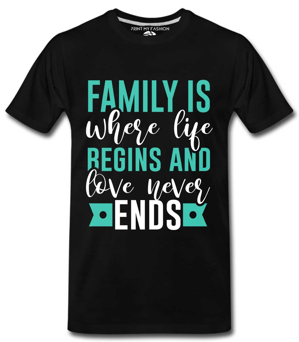 PMF-M-C-RN-BL-GT161 Live Begins Family Mens T-Shirts - Image 1