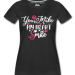 Make Heart Smile Women T-Shirts