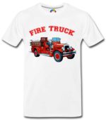 Boys T-Shirt Regular Fit Fire Truck