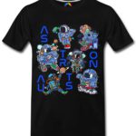 Boys T-Shirt Regular Fit Astronauts Space Star Moon