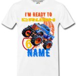 Monster Truck Boys Custom Birthday T-Shirts