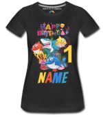 Shark Girls Custom Birthday T-Shirts