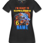 Monster Truck Girls Custom Birthday T-Shirts