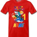 Shark Boys Custom Birthday T-Shirts