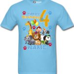 Wild Animals Boys Custom Birthday T-Shirts