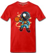 Astronaut Basketball Boys T-Shirts