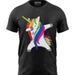 Boys T-Shirt Regular Fit Unicorn Dab