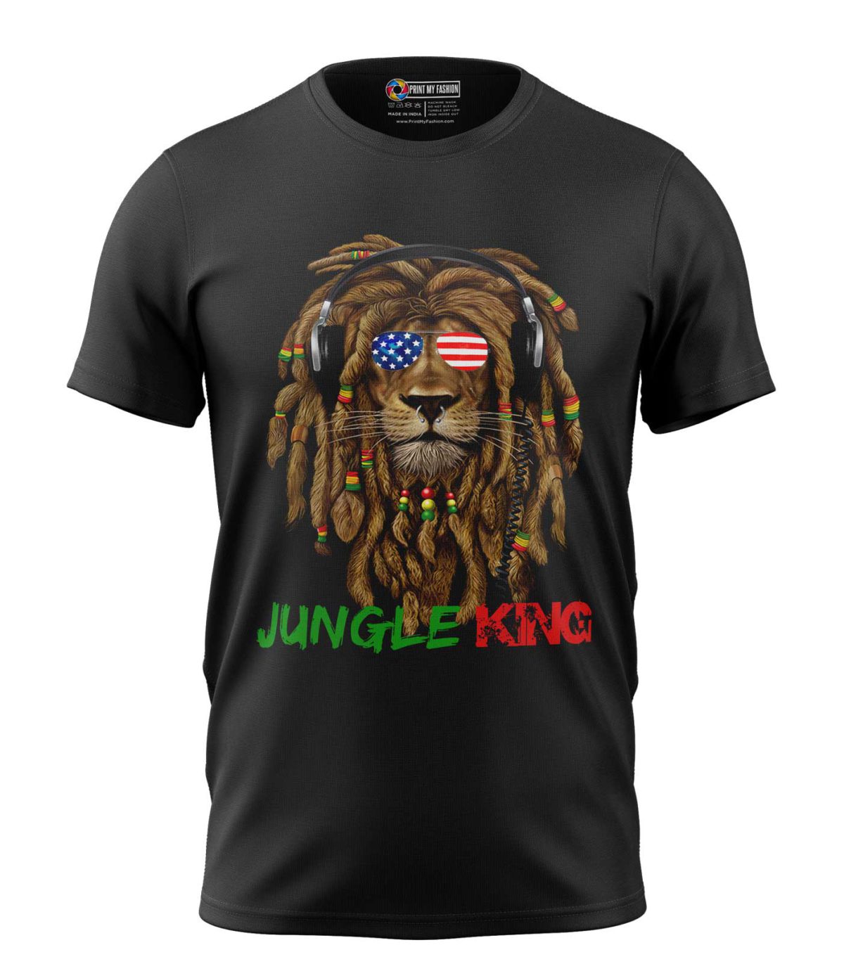 Boys T-Shirt Regular Fit Jungle King Lion - Image 1