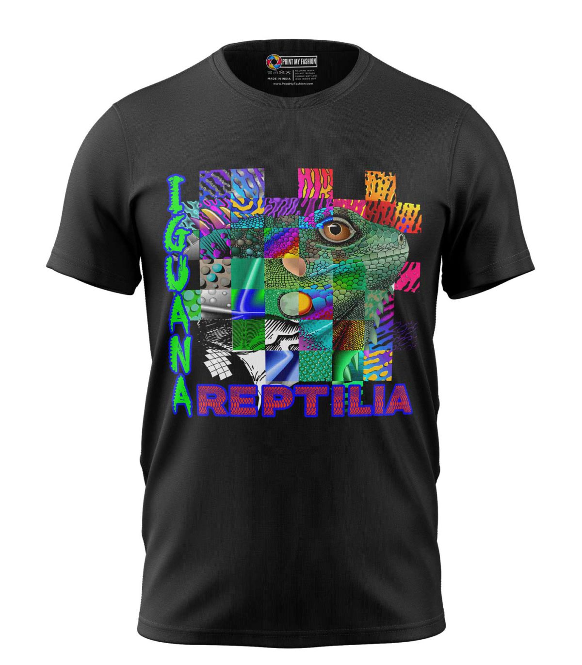 Boys T-Shirt Regular Fit Iguana Reptilia - Image 1