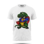 Boys T-Shirt Super T-Rex Dinosaur Green