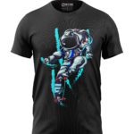 Boys T-Shirt Regular Fit Astronaut Longboard