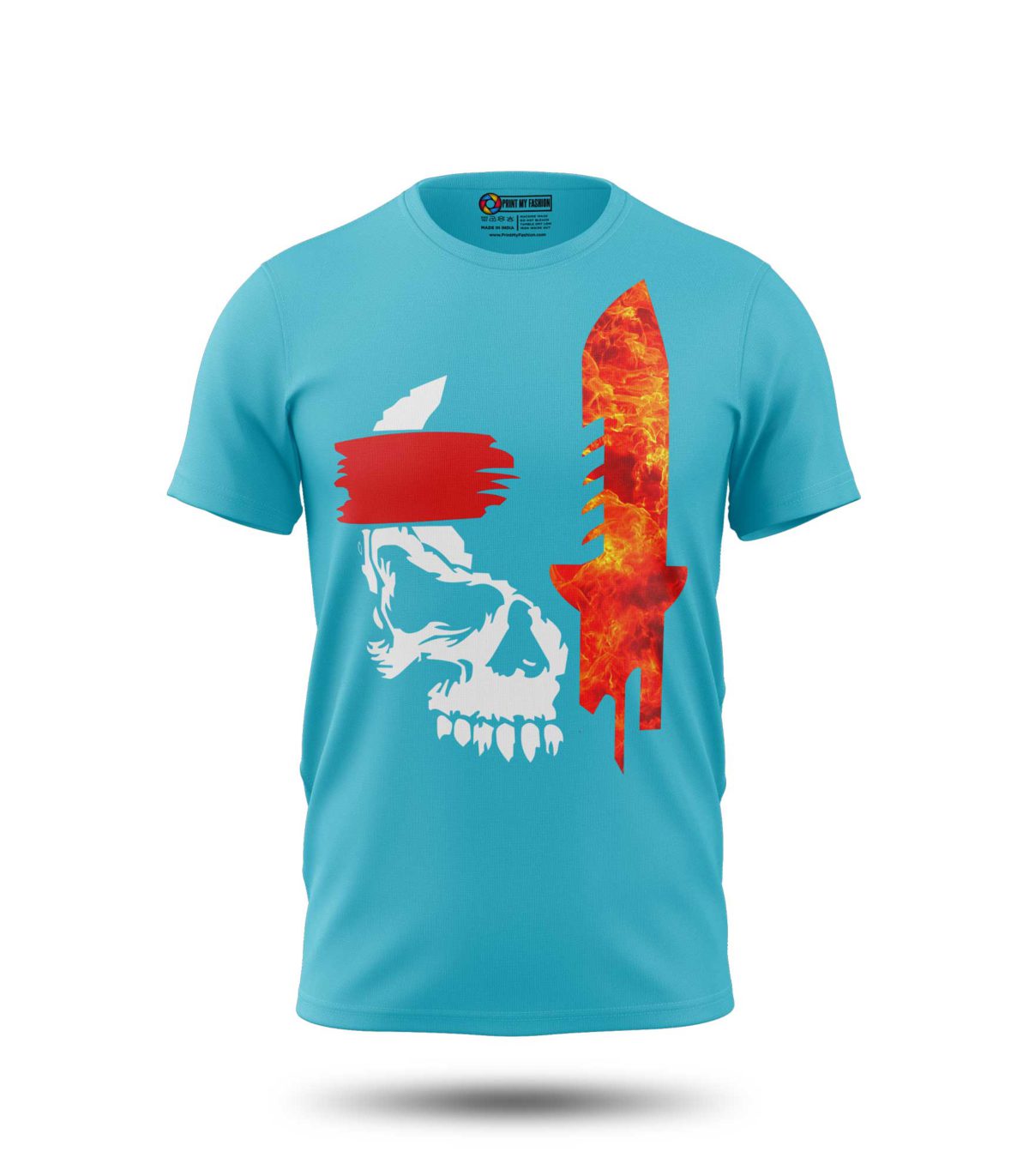 Boys T-Shirt Fire Skull Gaming - Image 1
