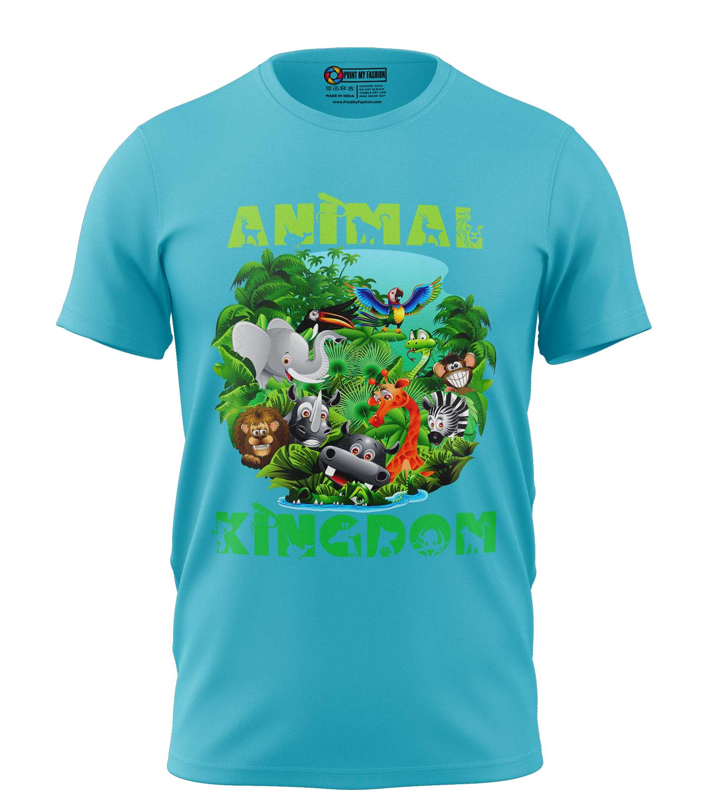 PMF-TS-B-C751-OB Boy's T-Shirts Wild Animals - Image 1