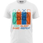 Boy's T-Shirts Eat Sleep Game Repeat
