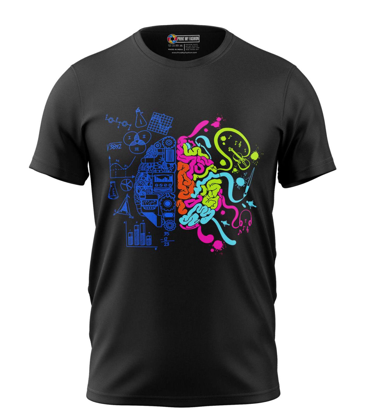 Men's T-Shirts Left Right Brain - Image 1