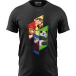 Boys T-Shirt Tiger Monkey Panda Eagle