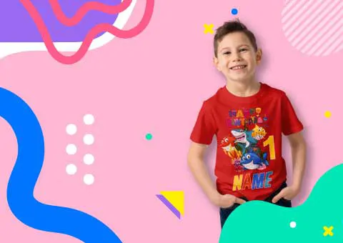 B2.1 Boys Custom Birthday T Shirts