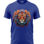 Boys T-Shirt Beautiful Lion Regular Fit Round Neck Half Sleeve 180 GSM Bio-Washed Cotton T-Shirt