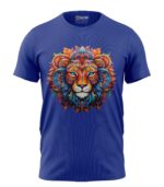 Boys T-Shirt Beautiful Lion Regular Fit Round Neck Half Sleeve 180 GSM Bio-Washed Cotton T-Shirt