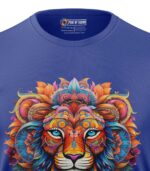 Boys T-Shirt Beautiful Lion Regular Fit Round Neck Half Sleeve 180 GSM Bio-Washed Cotton T-Shirt - Image 2