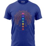 Boys T-Shirt Yoga Chakras Regular Fit Round Neck Half Sleeve 180 GSM Bio-Washed Cotton T-Shirt