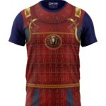 Boys T-Shirt Samurai Armour Regular Fit Round Neck Half Sleeve All Over Print