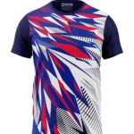 Boys T-Shirt Football Sports Jersey Regular Fit Round Neck Half Sleeve All Over Print