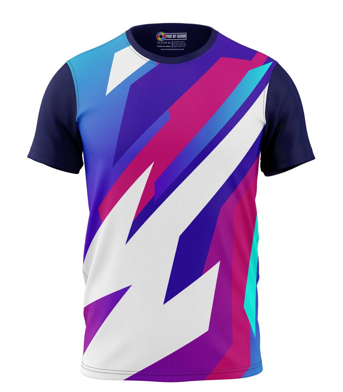 Boys T-Shirt Sports Jersey Regular Fit Round Neck Half Sleeve All Over Print - Image 1